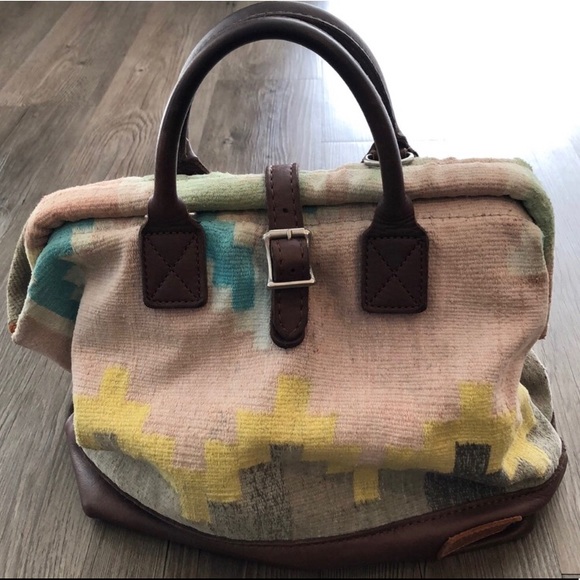 Will Leather Goods Handbags - WILL Leather Goods Dhurrie Rug Mason Bag